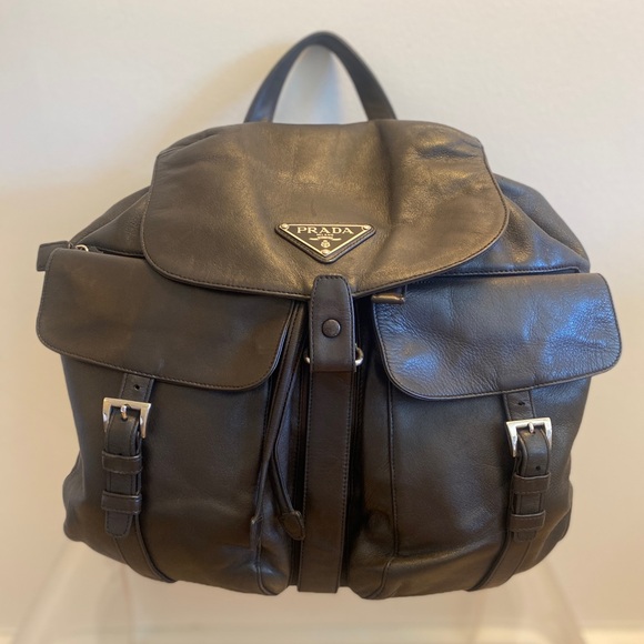 PRADA Leather Backpack - Picture 1 of 11